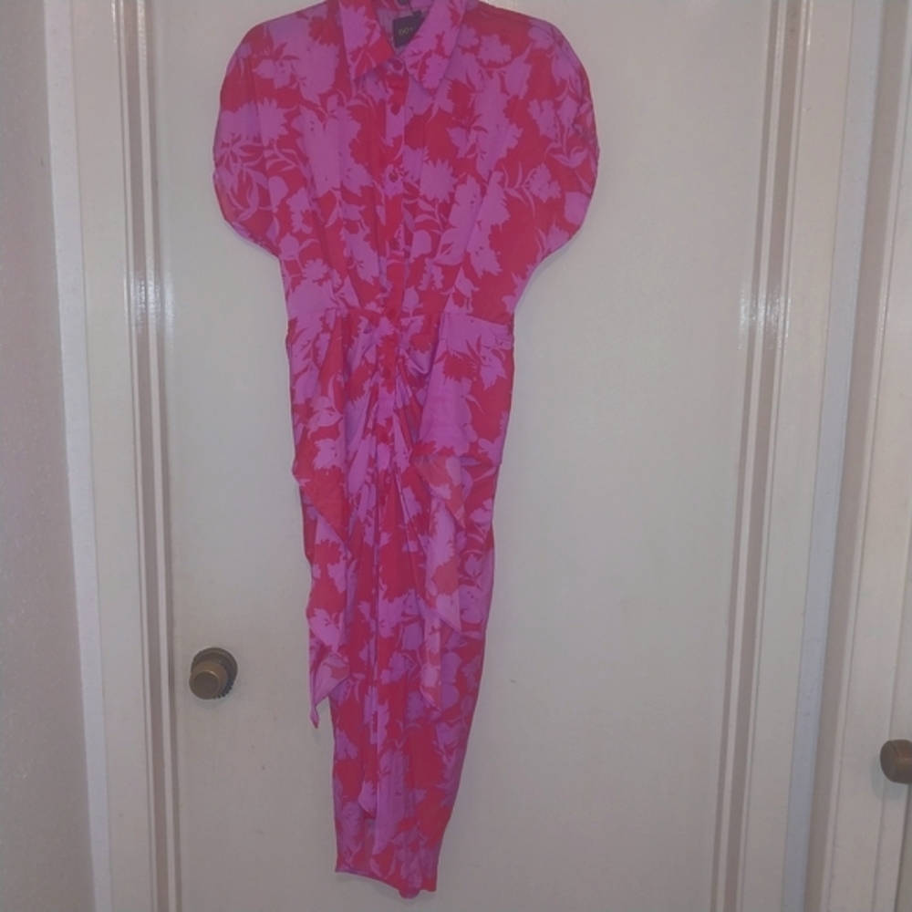 DO+BE Pink and Purple Floral Dress